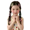 Presilhas de Cabelo Coloridas Xadrez Estrela para Meninas, Presilhas para Franja Lateral, Acessórios de Cabelo para Meninas e Bebês, Grampos para Cabelos Soltos