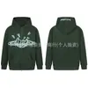 Sudadera con capucha y estampado de letras de estrella de planeta roto de estilo europeo y americano al por mayor, chaqueta de moda de alta calle