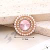 Nuevos Accesorios de Anillo DIY de Perlas y Pedrería, Decoraciones de Lujo para Zapatos con Agujeros, Aleación Incrustada con Diamantes, Joyería de Piedras Preciosas de Cristal, Accesorios Decorativos