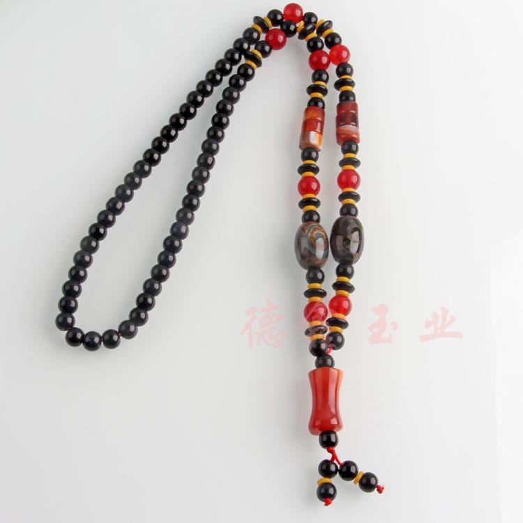 天珠项链加黑链 特价15