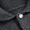 Suéter cárdigan con solapa para hombre Otoño/Invierno Marca de tendencia Ajuste limpio americano Sencillo Color sólido Versátil Chaqueta de punto
