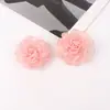 Flores de Chifón y Organza Accesorios DIY Accesorios de Flor para Zapatos Ropa Tocado Materiales de Flor de Rosa Semiacabados