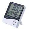 Termómetro Electrónico de Interior con Reloj Despertador Htc-1 Fabricante Pantalla Digital Grande Montado en Pared para el Hogar Medidor de Temperatura y Humedad