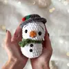Venta Caliente Transfronteriza Muñecos Hechos a Mano de Ganchillo Serie Navideña Papá Noel Muñeco de Nieve Elfo Muñecos Decoración Festiva Regalos