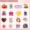 Conjunto de 3 Peças Transfronteiriço Profissional Glitter Acrílico Divertido Porta-Crachá Retrátil Clipe de Identificação