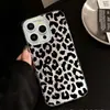 Venta Caliente Transfronteriza Estilo Chica Picante Clásico Negro Estampado de Leopardo Funda para iPhone 15 Venta al por Mayor iPhone 17 Funda Protectora Personalización