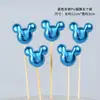 Inserciones para Decoración de Pasteles, Banderines, Estrellas Brillantes de Cinco Puntas, Corazón, Insignias de Corona, Decoraciones para Postres de Fiesta, Tridimensional