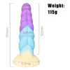 Cristal de Dragão Mágico Silicone Penis Orgamo Feminino Masturbação Transparente Brinquedo Sexual Adulto Meninas Formato Especial Plug Anal Adulto