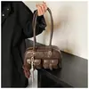 Bolsa Feminina Nova Tendência Primavera e Verão Bege Retrô Almofada Feminina 2025 Nova Primavera Bolsa Tiracolo para Trabalho e Dia a Dia