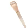 Brocha Plana para Base de Maquillaje Set de Brochas de Maquillaje con Bandeja, Brocha Plana con Cabeza Metálica Electroplateada de Aluminio, Set de Brochas para Base de Maquillaje Líquida