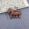 Conjunto de Presente com Pente de Sândalo, Pente de Massagem Meridian, Pente do Ano do Cavalo, Presente de Ano Novo, Presente para Clientes e Idosos, Presente de Ano Novo
