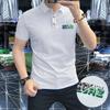 Camiseta Polo de Hombre Verano 2025 Sólida Calidad Alta Gama Europea Moderna Lujo Ligero Nuevo Estilo LOGO Distintivo Manga Corta Llip Ajustada