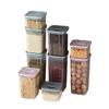 Frascos de Plástico Sellados para el Hogar para Almacenar Granos, Condimentos, Leche en Polvo, Snacks, Productos Secos y Té, con Tapas
