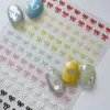 Lindo Pegatina de Lazo Dulce en Relieve 3D Popular Dopamina Pequeño Lazo Adhesivo para Uñas DIY