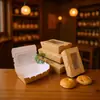 Caja de Almuerzo de Papel Desechable con Ventana, Caja de Almuerzo Kraft con Tapa abatible, Caja para Llevar de Sushi y Ensalada de Moda, Caja de Snacks, Personalizable
