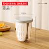 Recipiente portátil transparente para frutas con tenedor, recipiente para frutas de doble capa con drenaje, caja de almacenamiento sellada para bento
