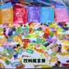 Juguete de comida en miniatura botella de bebida bolsa sorpresa resina simulación modelo de comida educativo para niños alivio del estrés pequeño adorno
