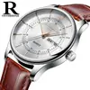 Rui Zhi Yuan Fabricante de Relojes para Hombre Negocio Reloj Redondo de Cuarzo Reloj para Hombre Reloj de Correa Impermeable Tendencia Mecánica Reloj Accesorio