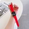 Adecuado para Apple Watch S11 Correa de Reloj iWatch Ultra Patrón H de Apple Correa de Silicona con Hebilla de Pasador