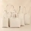 Bolsa de Lona Grande, Mediana y Pequeña Tamaño Personalizado Clase de Entrenamiento Bolsa Pintada a Mano Regalo de Unidad Bolsa de Compras Impresión Logo Personalizado