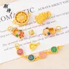 Accesorios de Oro de Arena Vietnamita Colgante Lindo de Cabeza de Tigre y Cerebro para Zapatos Colgante Giratorio de Girasol con Doble Oreja Accesorios de Joyería