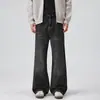 Ropa de Hombre Fengshe / Estilo Callejero Jeans para Hombre Retro Americano Desgastados de Pierna Ancha 2026 Nuevos Pantalones Casuales Sueltos