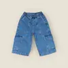 Jeans Cargo Tendência Personalidade Estilo Coreano Infantil 26 Outono/Inverno Meninos e Meninas Bebê Bonito Tendência Calças Casuais