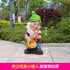 Escultura de Personagem de Desenho Animado Grande de Fibra de Vidro para Exterior Anão da Branca de Neve Artesanato Enfeites Decorativos para Jardim de Infância