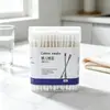 Bastoncillos de algodón de doble punta para limpieza de oídos, bastoncillos de algodón sanitarios desechables para maquillaje, herramientas de limpieza de oídos, bastoncillos de algodón en espiral, bastoncillos de algodón para bebés