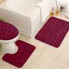Alfombrilla de Piso para Baño con Relieve de Adoquín Alfombrilla de Piso para Lavabo Alfombrilla para Pies Absorbente Juego de Baño Alfombrilla de Piso Engrosada de Espuma Viscoelástica