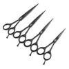 Tijeras de Peluquería Profesionales Wahl Negras de 6.0/6.5/ 7.0 pulgadas, Tijeras de Barbero con Punta Afilada y Filo Recto
