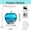 Producto Nuevo Transfronterizo Soporte Acrílico 2D Manzana Creativa Decoración de Mesa de Entrada para el Hogar Sala de Estar Decoraciones Navideñas