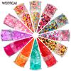 Traje de amor para el Día de San Valentín, 12 colores mixtos, lentejuelas para uñas, polvo brillante perlado, joyería para uñas, pegatinas de diamantes para uñas