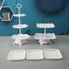 Suporte de mesa para sobremesas, pratos, expositores, enfeites, bandeja para lanches e frutas, decoração de casamento, mesa de centro para sala de estar, prato de frutas personalizado
