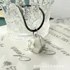 Productos de Amazon Transfronterizos Colgante de Cristal Rosa Natural de 12 Caras Gema Forma Geométrica Collar DIY Directo del Fabricante