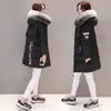 Abrigo acolchado de algodón transfronterizo para mujer 2023 nuevo estilo coreano de invierno abrigo acolchado de plumón y algodón para mujer de longitud media abrigo acolchado engrosado para mujer