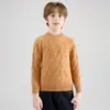 Novo suéter infantil gola semi-alta grossa suéter de lã pura meninos e meninas macio glutinoso bebê quente camisa base top