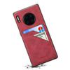 Mate30 capa de telefone de imitação de couro de vaca fosco com cartão duplo para Huawei mate30 pro capa protetora Business