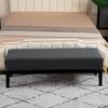 Cross-border Long Stool Cover Elástico Espessado Jacquard Plaid Long Leather Stool Cover Household Hotel Shoe Changing Sitting Stool Cover