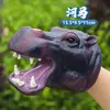 Venda Direta da Fábrica Luvas de Fantoche de Mão Dinossauro Borracha Macia Triceratops Tiranossauro Rex Modelo de Animal de Simulação Infantil Brinquedo de Menino