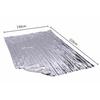 Manta de Emergencia Portátil para Mascotas 130*210cm Plata para Exteriores Manta de Papel de Aluminio Aislamiento Térmico Carrera de Maratón Manta de Protección Solar