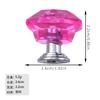 Cristal Colorido Puxador de Gaveta Diamante Puxador Transparente Puxador de Porta de Armário Puxador de Porta de Gaveta Puxador de Acrílico Puxador de Plástico