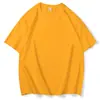 Cores Verão 23 4 Tamanhos 180g Malha de Seda Leite Duplamente Escovada Macia Fina Lisa Manga Curta Camiseta Corte Solto Atacado