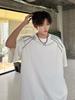 Camiseta Casual para Hombre Verano Diseño con Sentido Nicho Marca de Moda cleanfit Top Ropa Americana Peso Pesado Alta Densidad Manga Corta