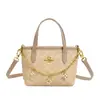 Bolso Tote Mini City15 Nuevo de Kou C, Bolso Cesta de Mano Moderno y Versátil, Bolso de Hombro Cruzado de Piel Genuina