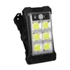 Luminária de Parede Solar Lâmpada de Clipe Portátil Cob Pátio Sensor de Corpo Humano Iluminação Jardim Led Integrado Poste de Rua