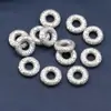 Accesorios de plata de ley 99% plata pura Xiangyun anillo espaciador accesorios retro desgastado 3D plata dura DIY material hecho a mano joyería