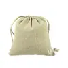 Bolsa de Lino Bolsa de Algodón y Lino Multicolor Bolsa de Almacenamiento con Cordón Bolsa para Joyería Bolsas de Cosméticos Bolsa Compuesta de Imitación de Lino con Cordón Patrón Impreso