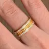 Anel Vintage Largo de Espiga de Trigo com Duas Fileiras de Diamantes, Anel Exquisito de Alta Qualidade Estilo Palaciano Espiga de Trigo Paz Retrô