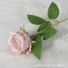 Venta al por mayor de rosas artificiales de seda, decoración para el hogar y la sala de estar, ramo falso de rosas rojas individuales artificiales.